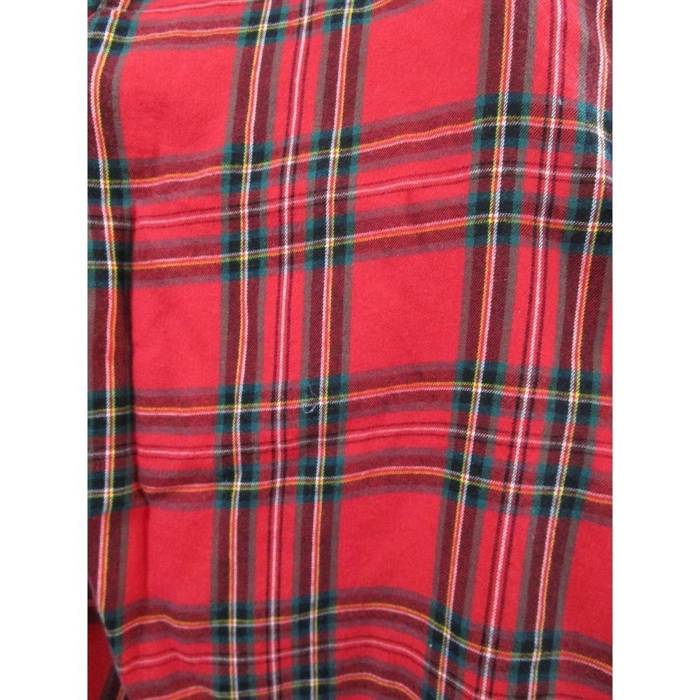Victorias Secret Red Plaid Cotton Blend Pajama Set GUC Ladies XL Soft Comfy - Picture 13 of 15